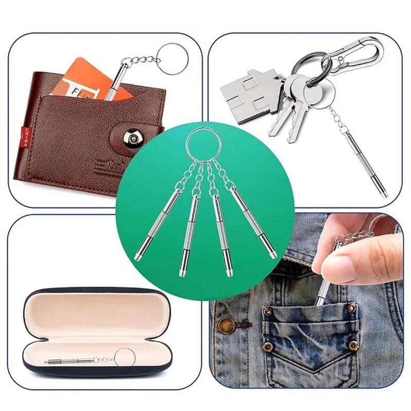 1-10Pcs Mini 3 in1 Screwdriver Eyeglass Optical Eye Glasses Portable Spectacles Watch Repair Kit Practical Household Hand Tool