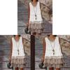 Elegant Lace Panel Sleeveless Maxi Dress For Spring Office Wear
