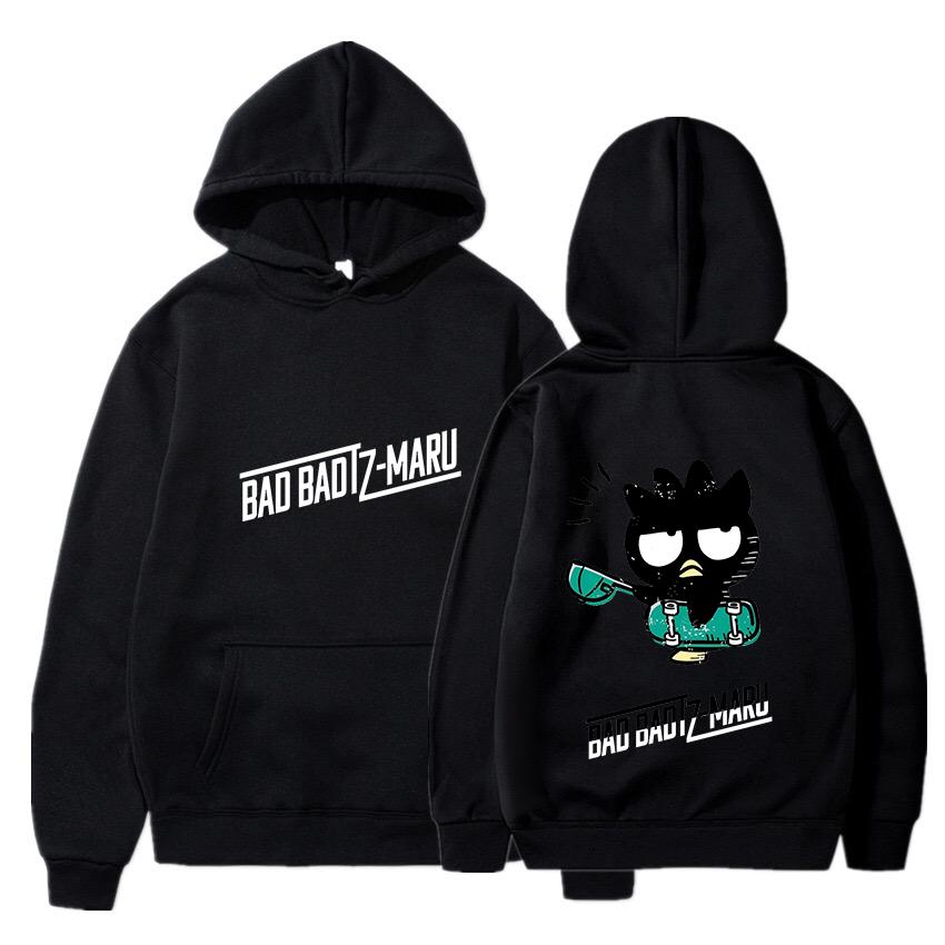 Bad Badtz Maru Hoodies Men Women Autumn Winter Hooded Pullover Sweatershirt Boys Girls Student Hip Hop Hoddie Sweatshirts