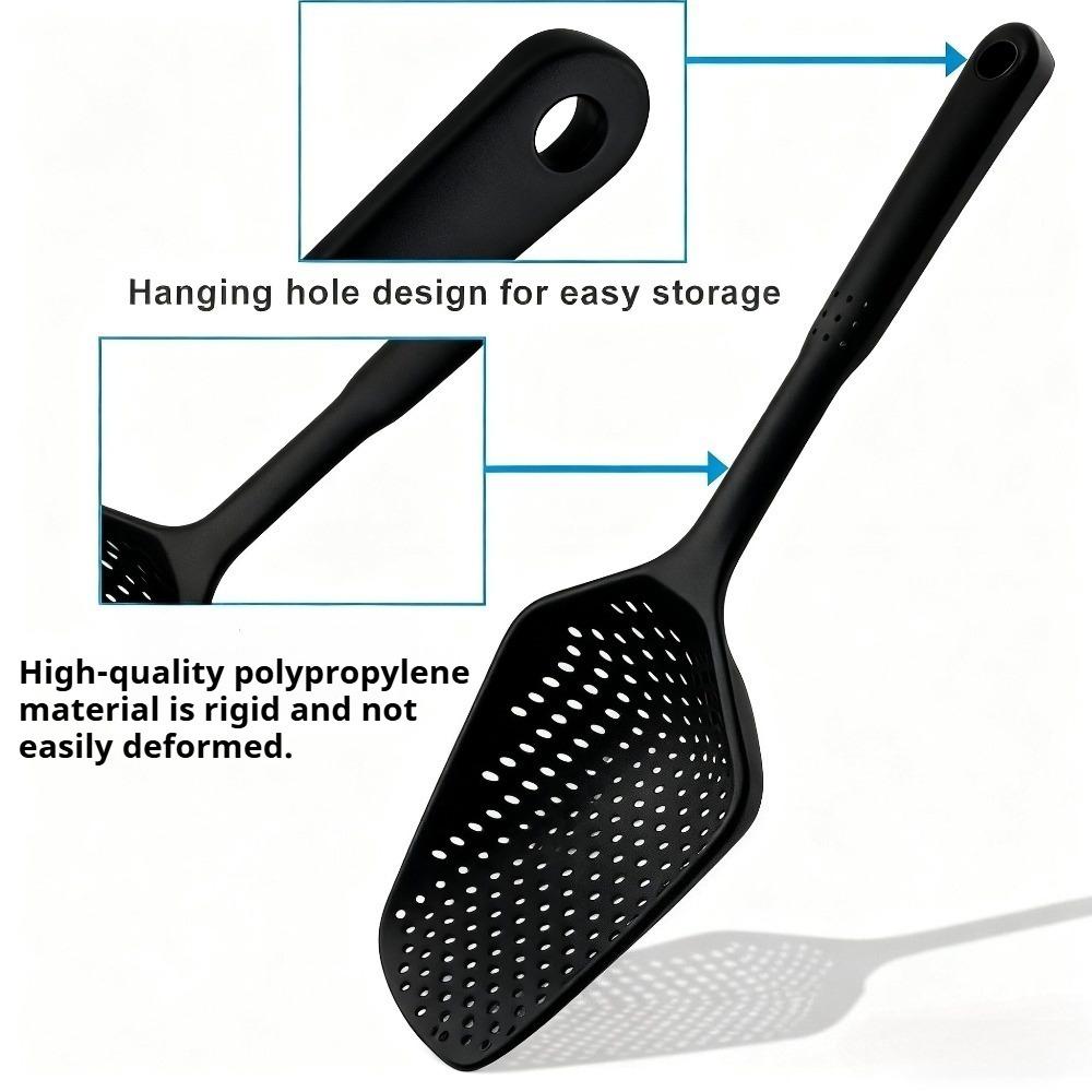 Skimmer Spoon with Long Handle for Cooking and Frying Wire Pasta Strainer Spoon for Kitchen Frying Food Pasta Kitchen Utensils