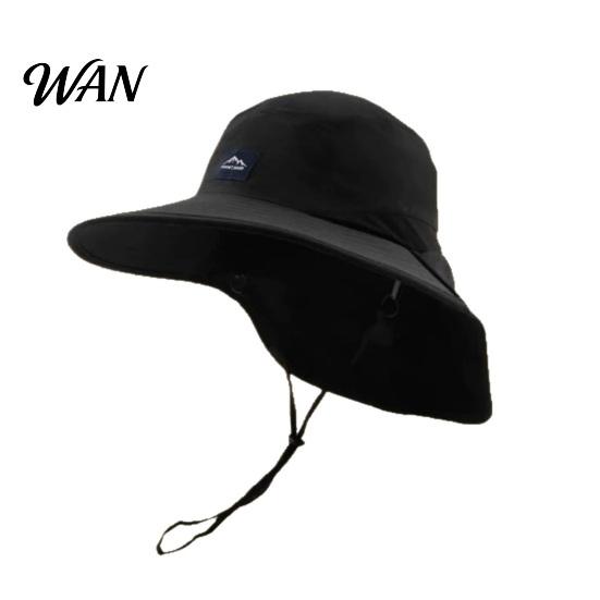 Lightweight Sun Hat Adjustable Drawstring UPF 50+ Breathable Mesh Windproof Visor Sides Quick-Dry Collapsible Travel Unisex чёрный