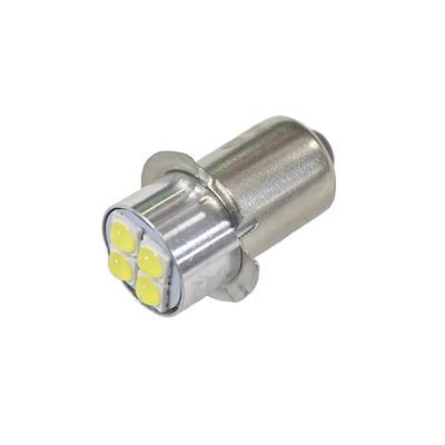 Ampoule LED haute luminosité P13.5S 10-60 V 4 W, lampe témoin miniature blanche de remplacement pour lampe de poche, lampe de travail pour vélo
