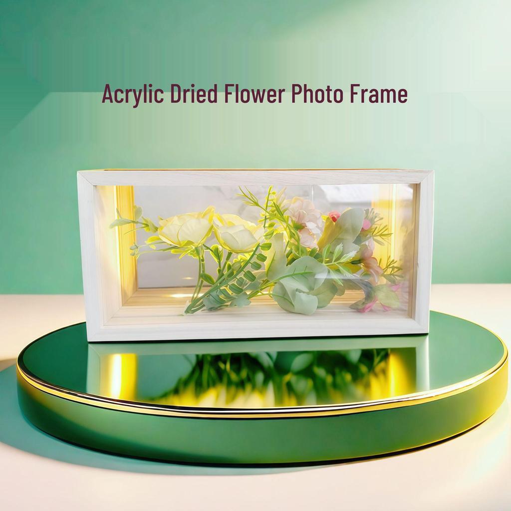 Handmade Solid Wood Clay Picture Frame for Creative Kindergarten DIY Projects