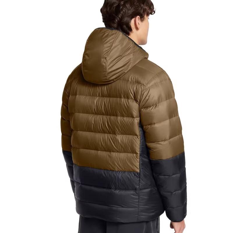 Under Armour Echo Lightweight Training Sports Warm Long Sleeve Down Jacket Men Jacket Coyote-Brown 1385840-498