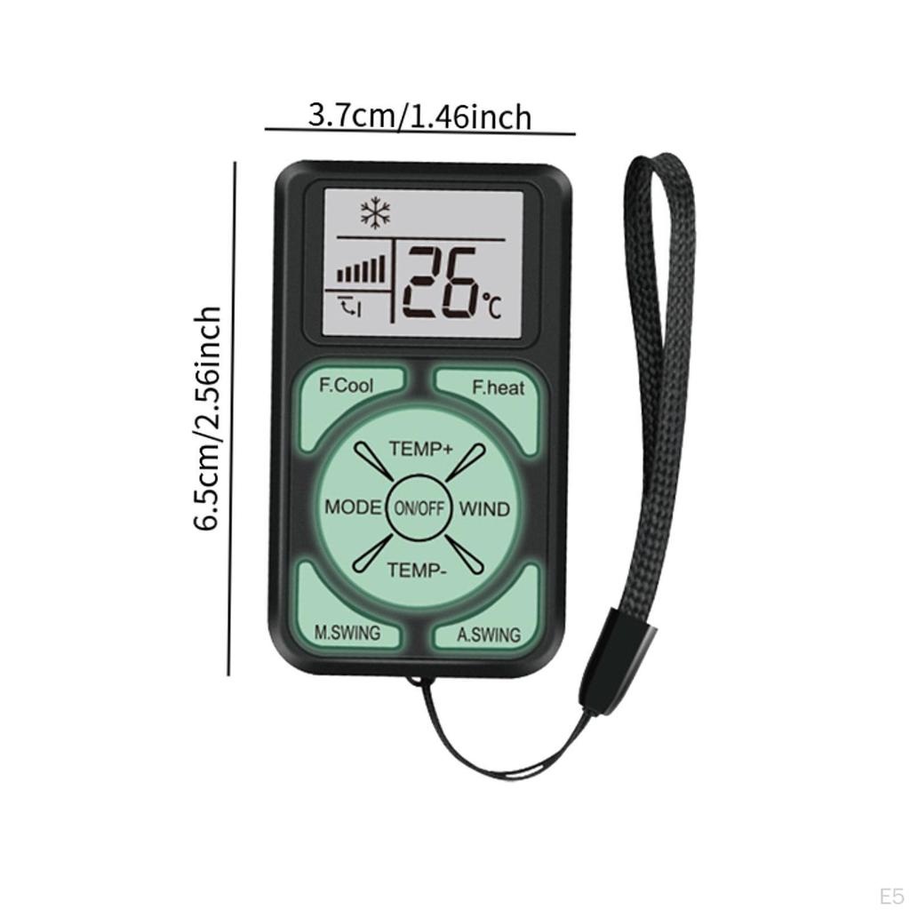 Mini A/C Remote Control Air Conditioning Controller Sensitive Multifunction with Lanyard for Home