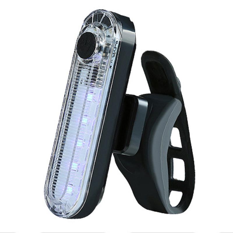 

Fit on Bicycle Easy To Install for Cycling Safety Bicycle Light Rear Bike Tail Light USB Rechargeable Ultra Bright Taillights белый