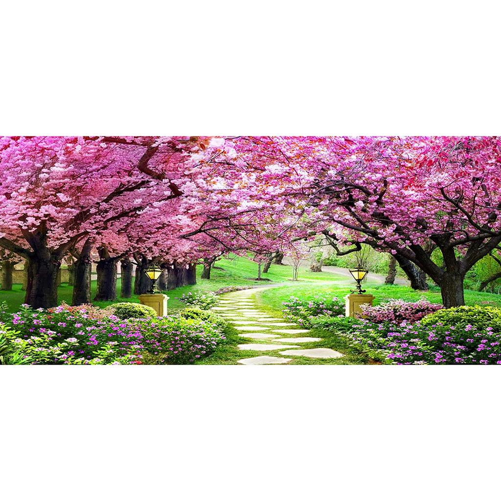 Natural Scene Oil Paint By Numbers Kits 80x40cm Canvas Picture DIY Wall Drawing