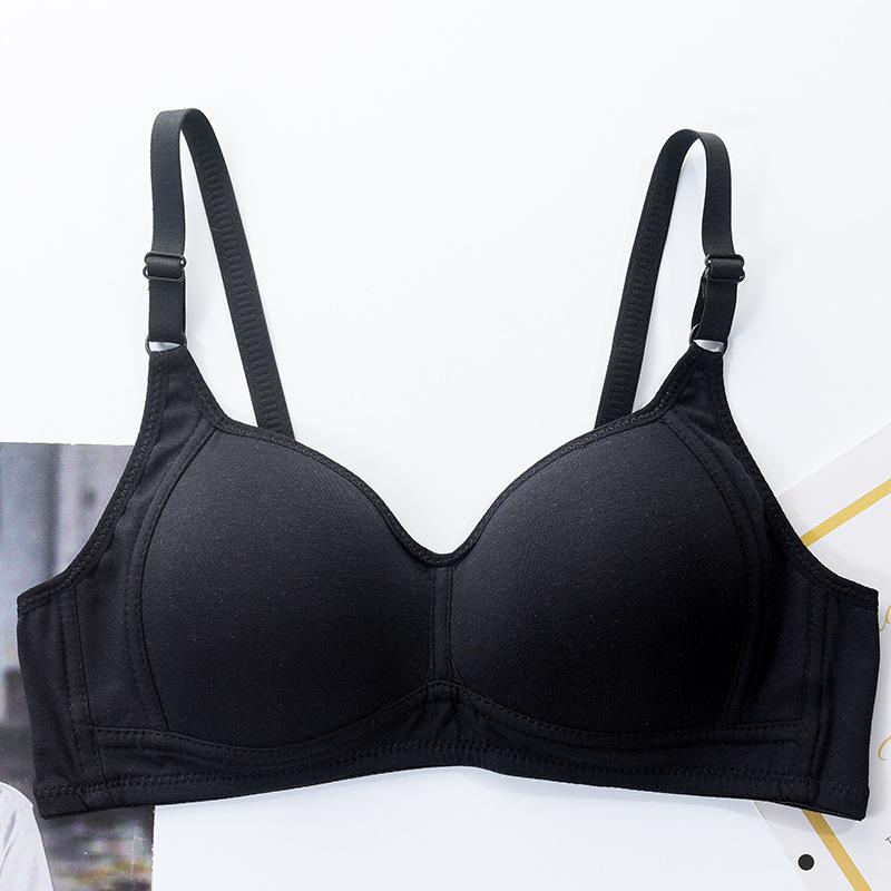 Summer Japanese and Korean style less junior high school students comfortable no steel ring development period pure cotton bra