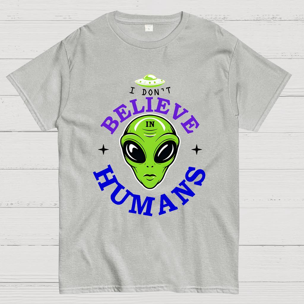 I Don't Believe in Humans Cotton Summer Casual Cool Loose T-Shirt