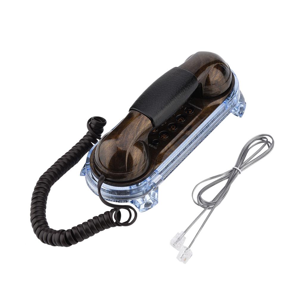 Antique Retro Wall Mounted Telephone Corded Phone Landline Fashion Telephone Bronze