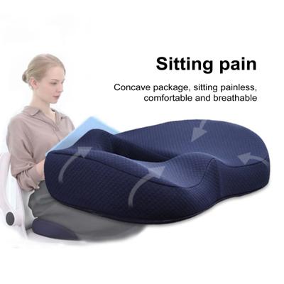 Buttocks Cushion Hemorrhoid Seat Pad Not Stuffy Tailbone Pressure Relief Memory Foam Support Slow Rebound Office Car Wheelchair Long Flights Seating
