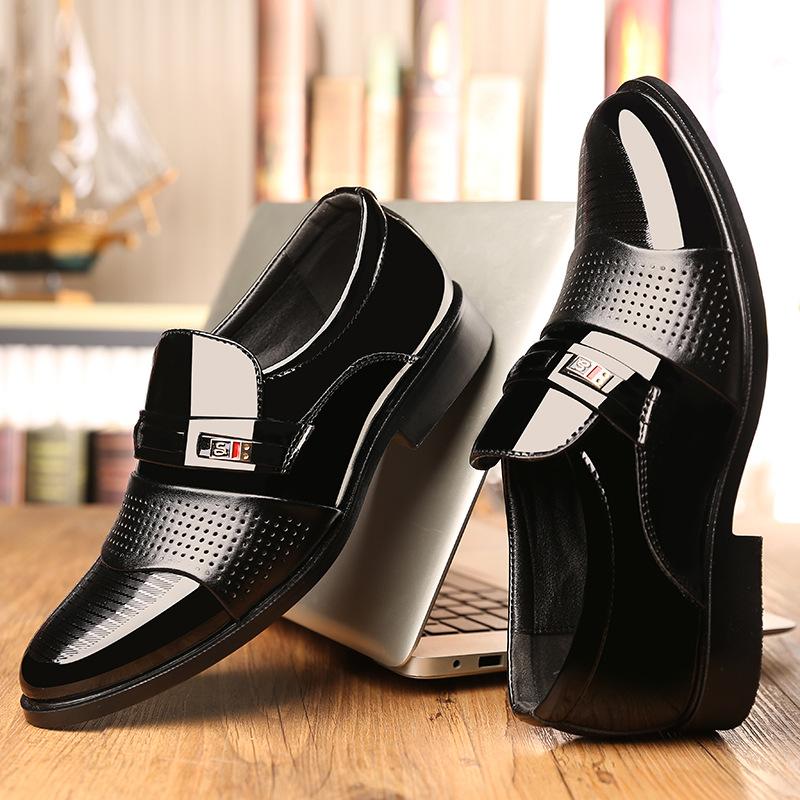 Large size British men's business ins dress leather shoes foreign trade men's shoes fashion lazy single shoes wedding