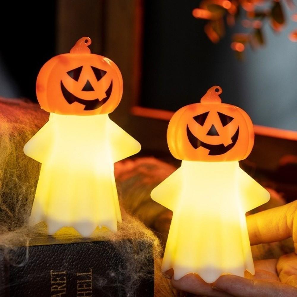 Eye Protection Ghost Pumpkin Lamp Spooky LED Night Light Halloween Pumpkin Light  Porch Lighting