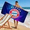Asciugamano da Spiaggia con Stampa FC Bayern München, Asciugamano Grande Morbido Asciugatura Rapida per Spiaggia Campeggio Nuoto