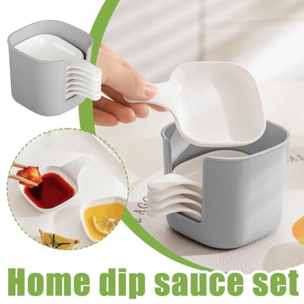 Square Sauce Dish Plastic Seasoning Dish Creative Dipping Dish Bar Kitchen