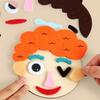 Interactive Play Toy Childrens Emotion Recognition Game Soft Felt Face Parts For Creative Fun