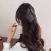 Love Fabric Triangular Hair Clip Large-sized Shark-shaped Hair Clip for Braiding At The Back of The Head