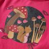 Children's Long-sleeved T-shirt Printed Squirrel 2 Colors and 5 Sizes Available