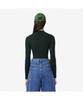 LACOSTE Women'S Ribbed Merino Wool Mock Neck Sweater Af4189-55N Yzp