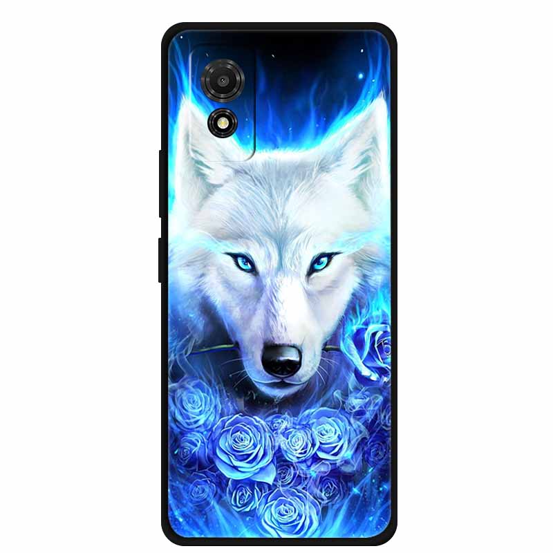 Hülle für TCL 501 Case T433D T433E Tiere Weiches Silikon Handyhülle für TCL 501 2024 Rückseite Schutzhülle Stoßfänger 6,78 Zoll Hülle