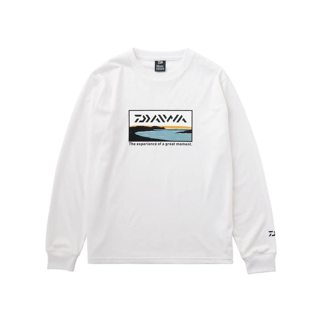 DAIWA Graphic Long Surf White WM T-shirt DE-6122