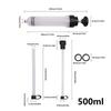 Fluid Extractor Automotive 500cc Brake Oil Suction Pump Extractor Anti-Leakage Manual Transfer Syringe For Pickups Trucks