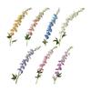 Larkspur Artificial Flowers Realistic Delphinium with Bendable Stems Rustic Floor Vase Decor for Home Wedding Decor Reusable Floral Arrangements