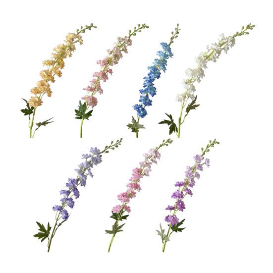 Larkspur Artificial Flowers Realistic Delphinium with Bendable Stems Rustic Floor Vase Decor for Home Wedding Decor Reusable Floral Arrangements