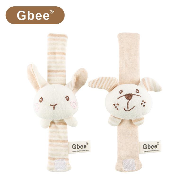 Baby Wristbandand Sock With Animal Decor For Sensory Development And Early Learning Bunny Dog