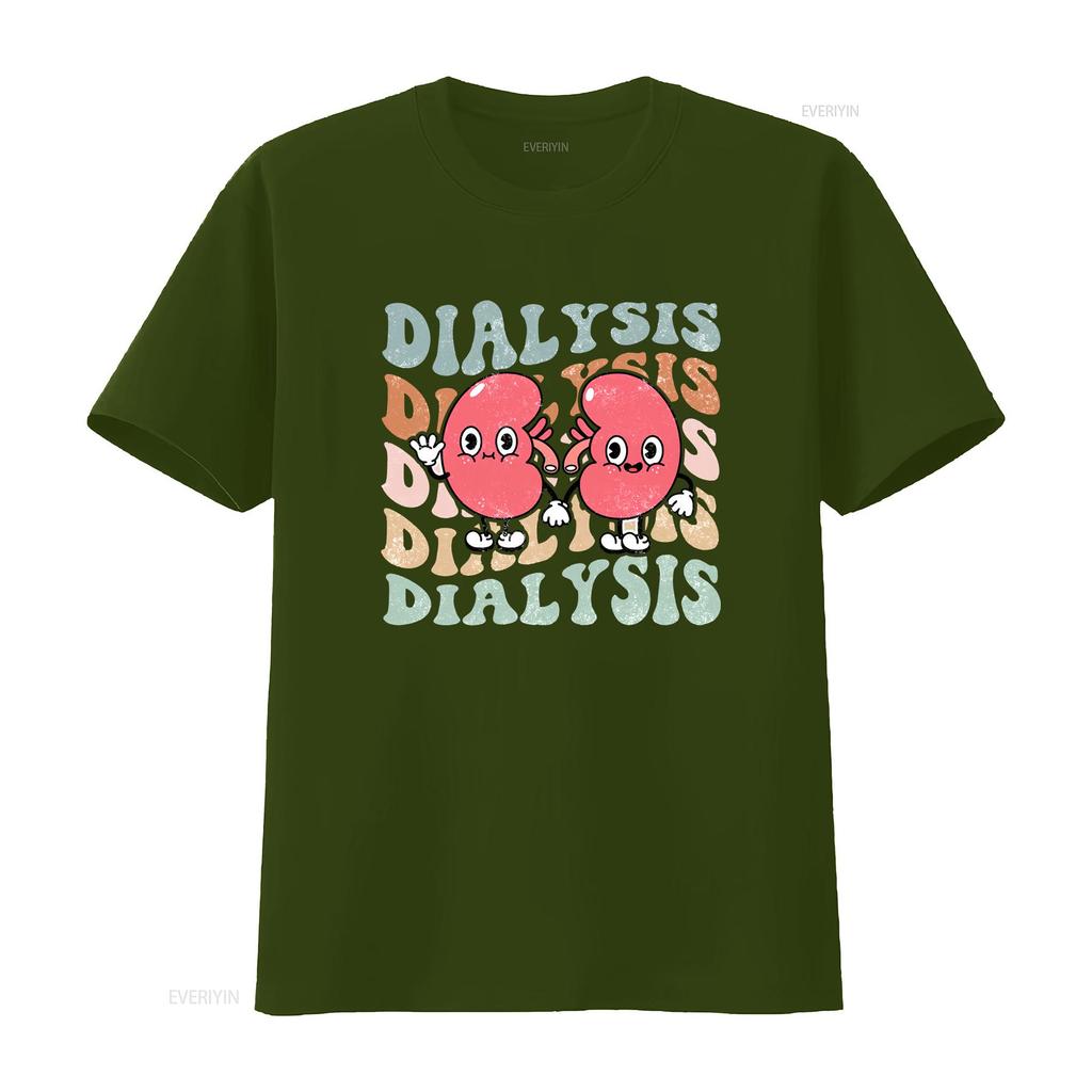Dialysis Crew T Shirt Technicians Nephrology Nurse Tech Squad For Vintage Comfortable Fashion Top For Everyday Wear