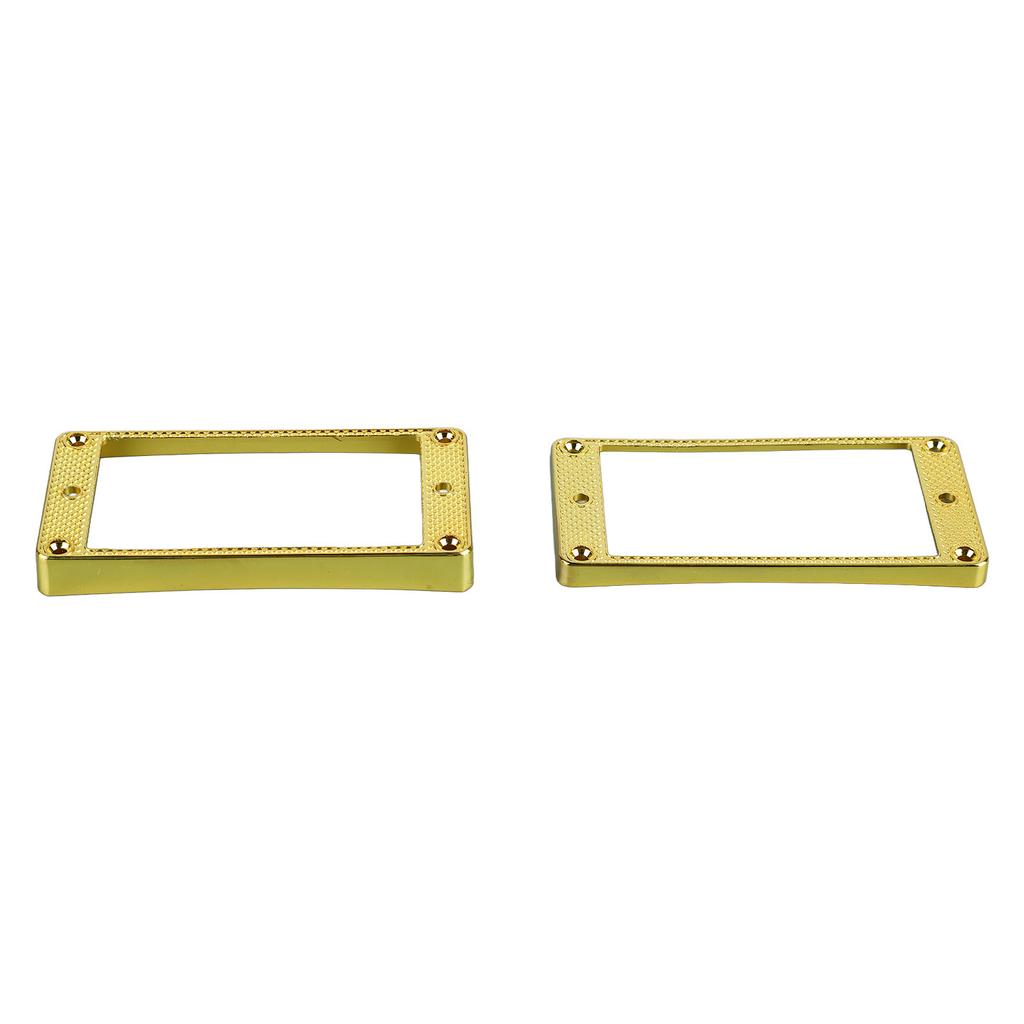 2PCS Guitar Pickup Frame Metal Bridge and Neck Pickups Cover Frame for Musical Instruments