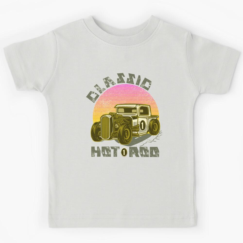 Classic old school hot rod sunset Kids T-Shirt 170