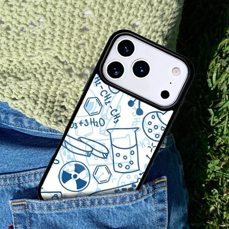Chemistry Laboratory Seamless Phone Case Cover for IPhone 11 12 13 14 15 16e 17 Pro Max Coque for IPhone 17 Air
