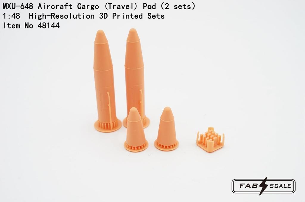 Fab Scale Studio Aircraft Luggage Pod of Plastic Model Parts FAB48144 1/48 MXU-648 (Set 2)