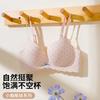Traceless steel rim underwear women's small breasts gather and show large anti-sagging thickened peach cup summer comfortable bra cover