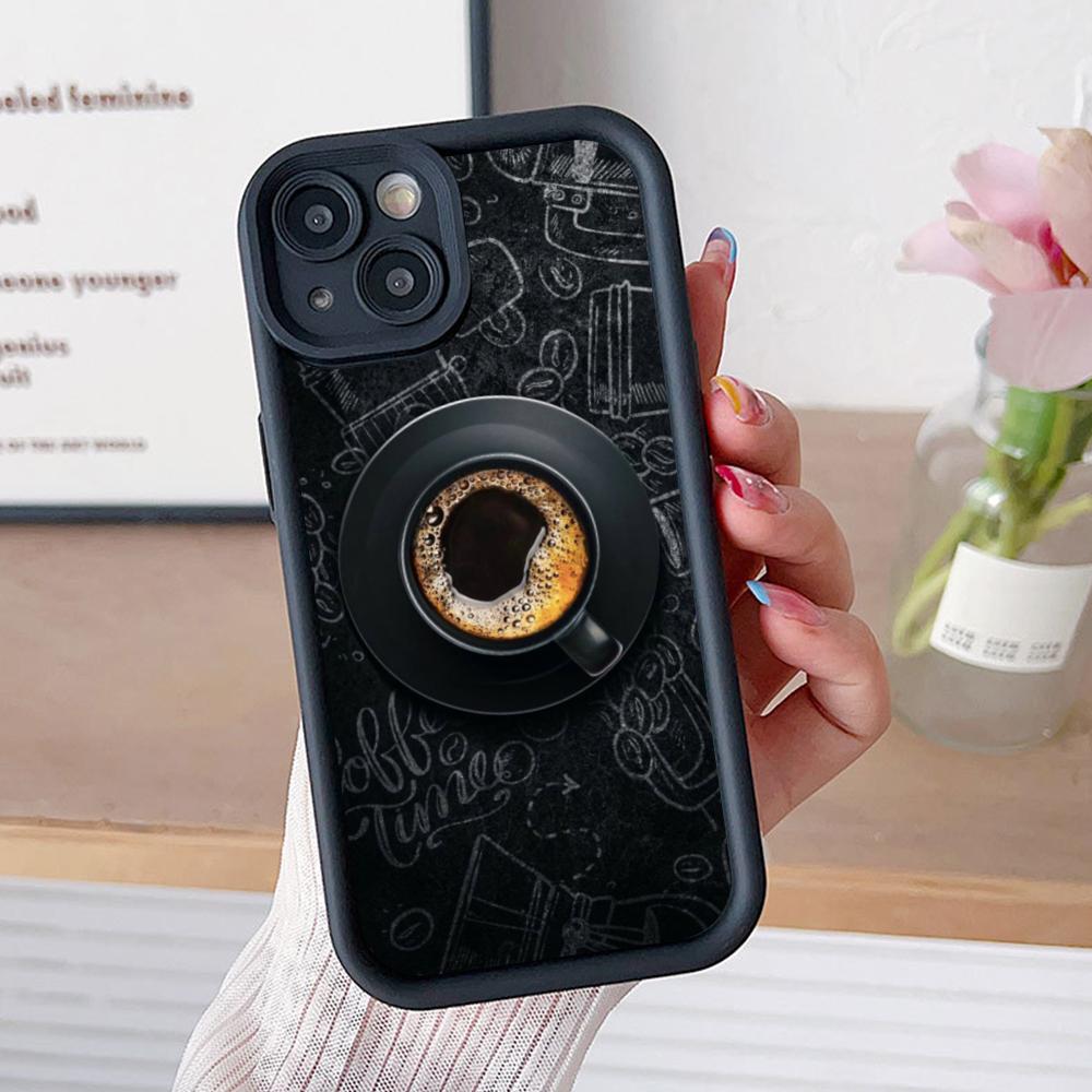 

Coffee Beans Thicken TPU Mobile Phone Case for iPhone 17 16 15 14 13 12 11 Air Pro Max Plus Colorful Cover iPhone 11