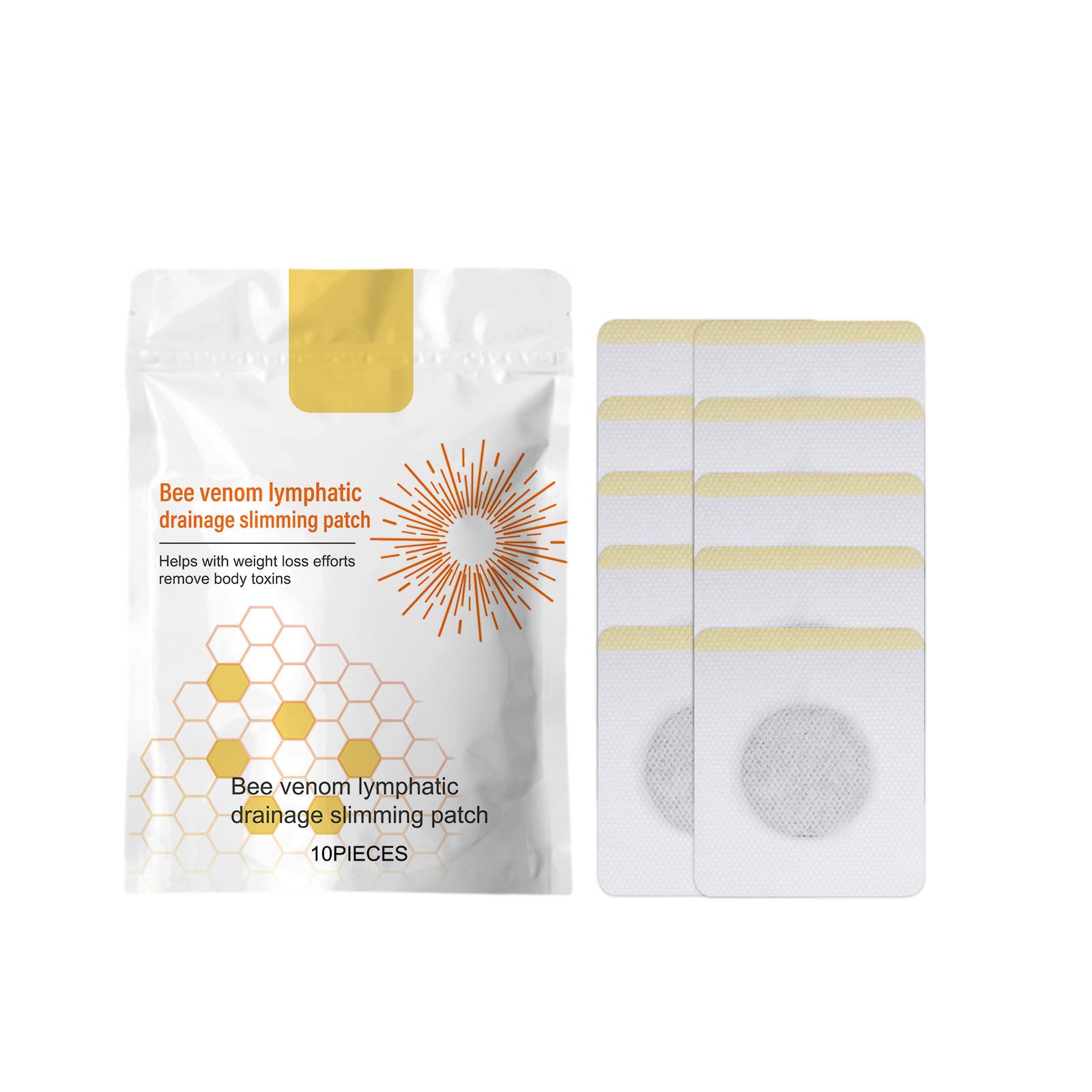 

Пластырь для похудения «Пчела», лимфодренажный пластырь для похудения, мужской и женский лимфодренажный пластырь «Пчела», 10 шт. One Size жёлтый