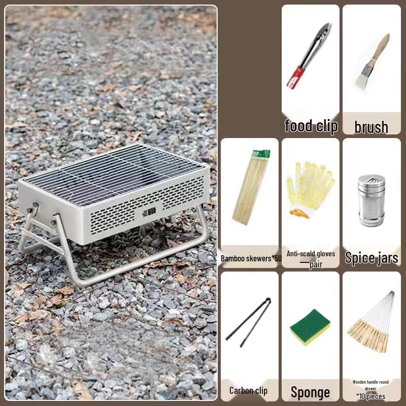 OEING Portable Charcoal BBQ Grill 1