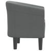 Club Chair Dark Grey Fabric