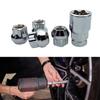 5Pcs Car Theft Locking Nuts Wheel Nuts Lug Tapered Security Bolts With Key Racing Wheel Lock Lug Nuts M12x1.25 M12x1.5