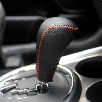 Leder Auto AT MT Schaltknaufabdeckung Schalthebelmanschetten für Mitsubishi Outlander Lancer Evolution Pajero ASX Zubehör