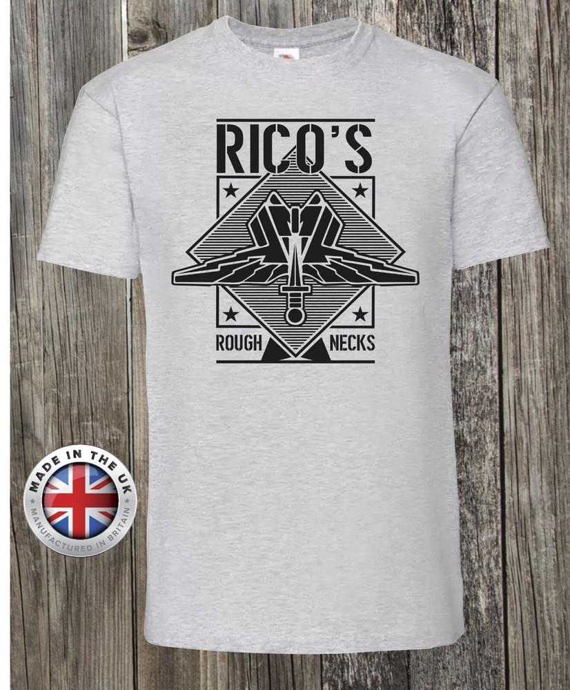 

Starship Troopers t shirt Rico s Roughnecks white ,unisex ladies fitted 4XL