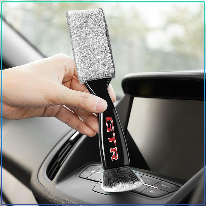 Car Cleaning Detailing Brush Air Conditioner Vent Cleaning Brush Auto Accessories For Nissan GTR Teana Skyline Kawasaki R32 R34