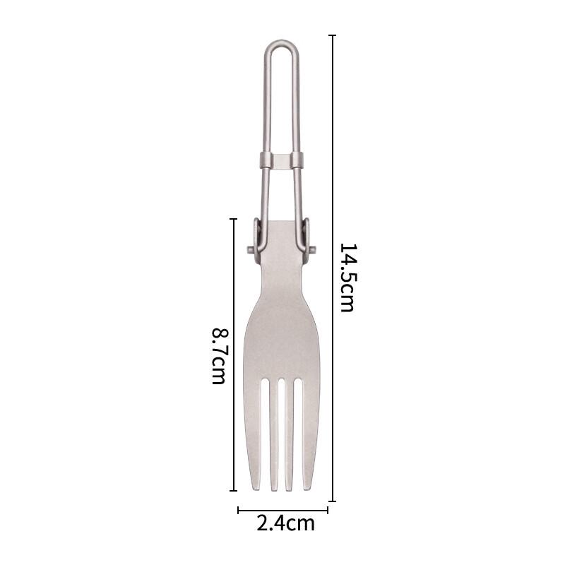 Yoshida Craftsman Foldable Titanium Spoon & Fork Set