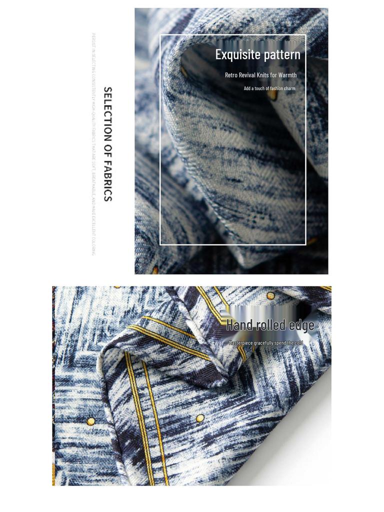 Toamnă 2025 Eșarfă Snood Șal Versatil Lux Mătase Lână Femei