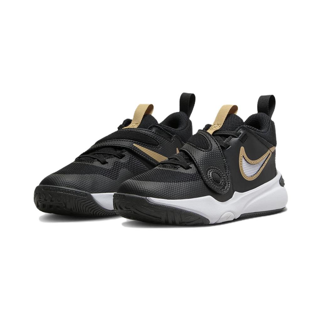 New Nike Team Hustle D 11 Durable Breathable Low-Top Children's Basketball Shoes Black Children Aged 3-7 Years Old DV8994-004