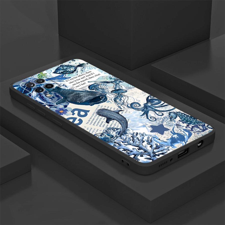 

Case for Samsung Galaxy A05 A04 A17 A70 A16 A40 A13 A20 A50 A06 A12 A15 Funda Phone Cover Creative Marine Organisms Art Galaxy A70