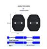 Car Door Lock Cover: Full Wrap Silicone Shock Absorption Pad