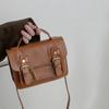 Retro Bag Women'Snewest Trendy Fashion Portable Small Square Bag All-Match Ins Shoulder Messenger Bag