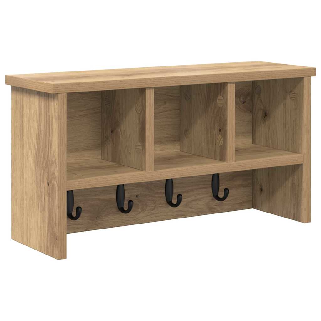 Wall Mounted Nightstand Artisan Oak 50 x 16 x 26 cm